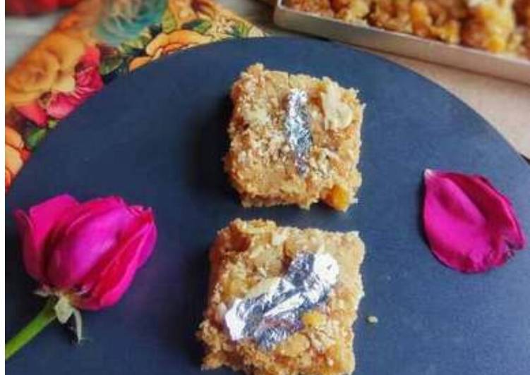 Homemade Boondi ki Barfi