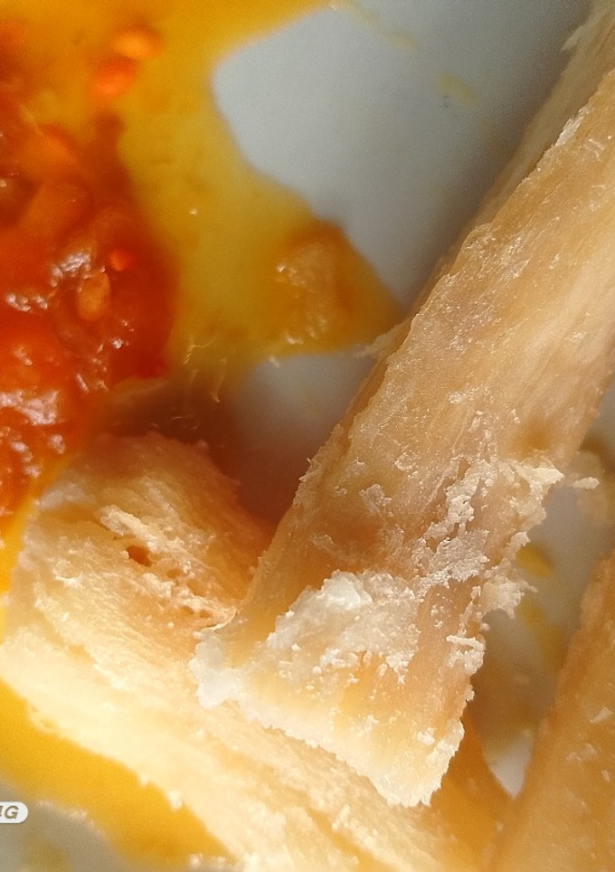 A picture of Mhogo deep fried.