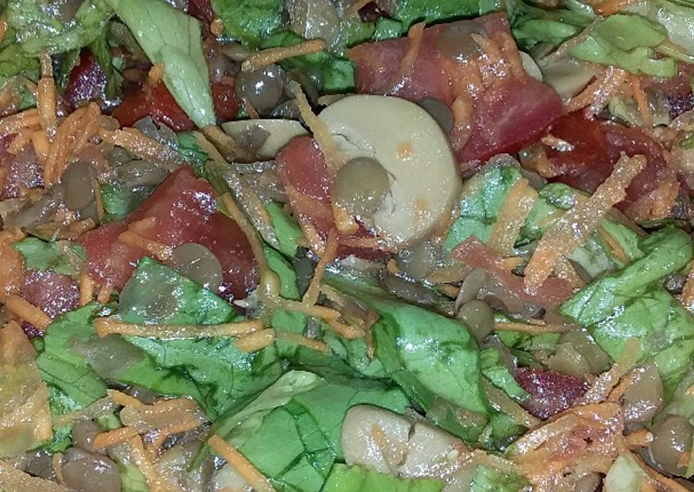 Legumbres con ensalada