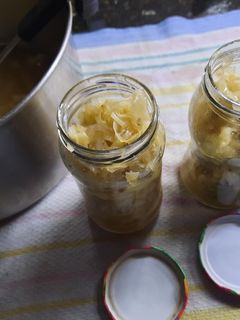 Una foto de Chucrut rápido (sin fermentar)