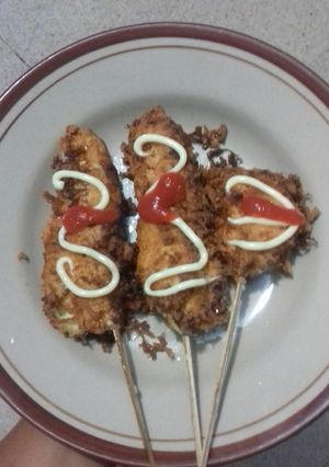 Foto resep Mozarella corn dog (Debm)