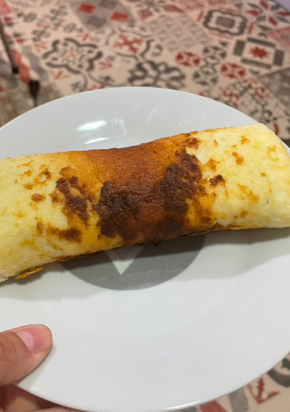 Una foto de Rollito de queso y nocilla
