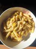 Pasta porro, limone e cannellini