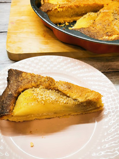 Mandulás körtés pite, glutén és tejmentesen recept fotója