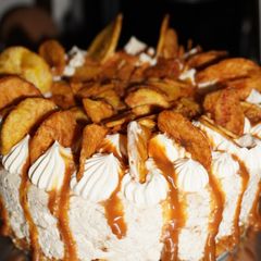 A picture of No-Bake African-Inspired Plantain & Nutmeg Cheesecake.