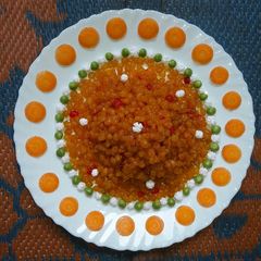 A picture of Meethi Boondi.