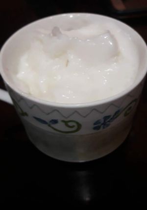 Una foto de Helado de limón vegano