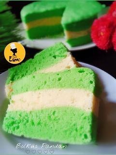 Foto resep Bolu Kukus Putih Telur Pandan