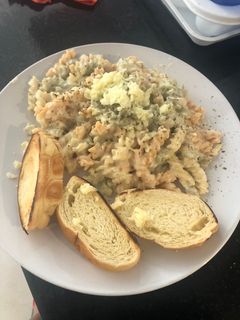 Una foto de Pastas en salsa bechamel