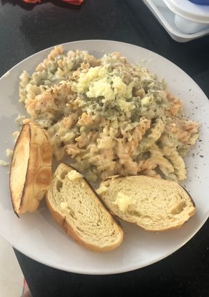 Una foto de Pastas en salsa bechamel