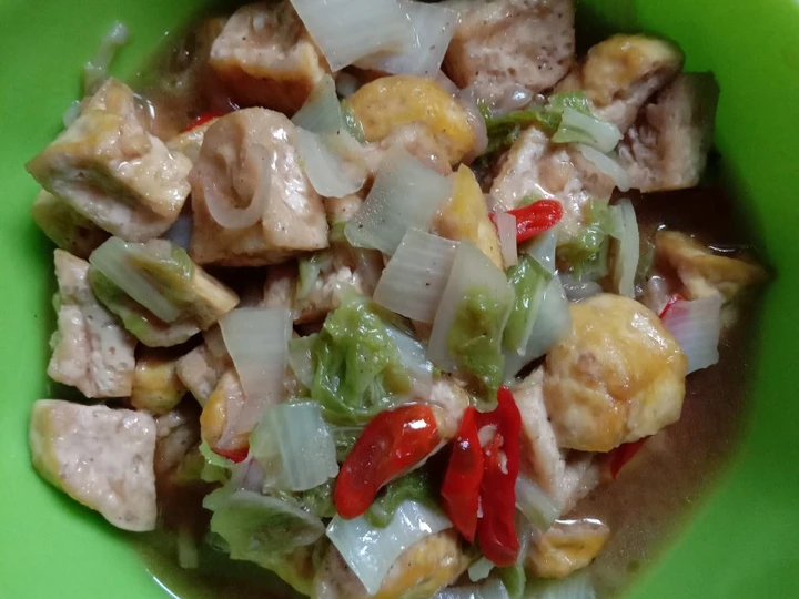 Cara Gampang Membuat Resep 31. Tumis Tahu Sawi Putih Saus Tiram yang Bikin Ngiler Anti Ribet, Menggugah Selera