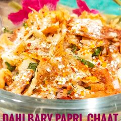 A picture of Dahi bary papri chaat.