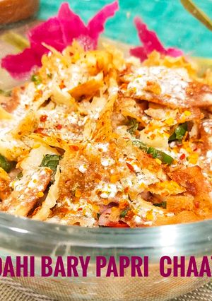 A picture of Dahi bary papri chaat.