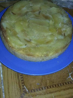 Una foto de Torta invertida de manzanas