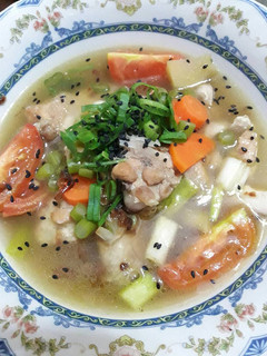A picture of Chicken Ginger Soup.