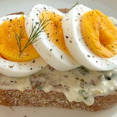 A picture of Egg Open Sandwich.