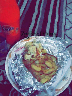 A picture of Irish with onions source an fried egg.