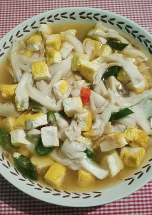 Foto resep Tumis Jamur Tiram Tahu Kuning