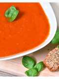 Śródziemnomorska zupa pomidorowa 191 kcal
