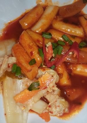 Hình của món Bánh gạo cay (tokboki).