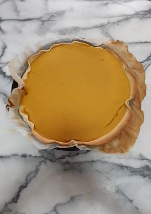 Une photo de Pumpkin pie/tarte au potimarron