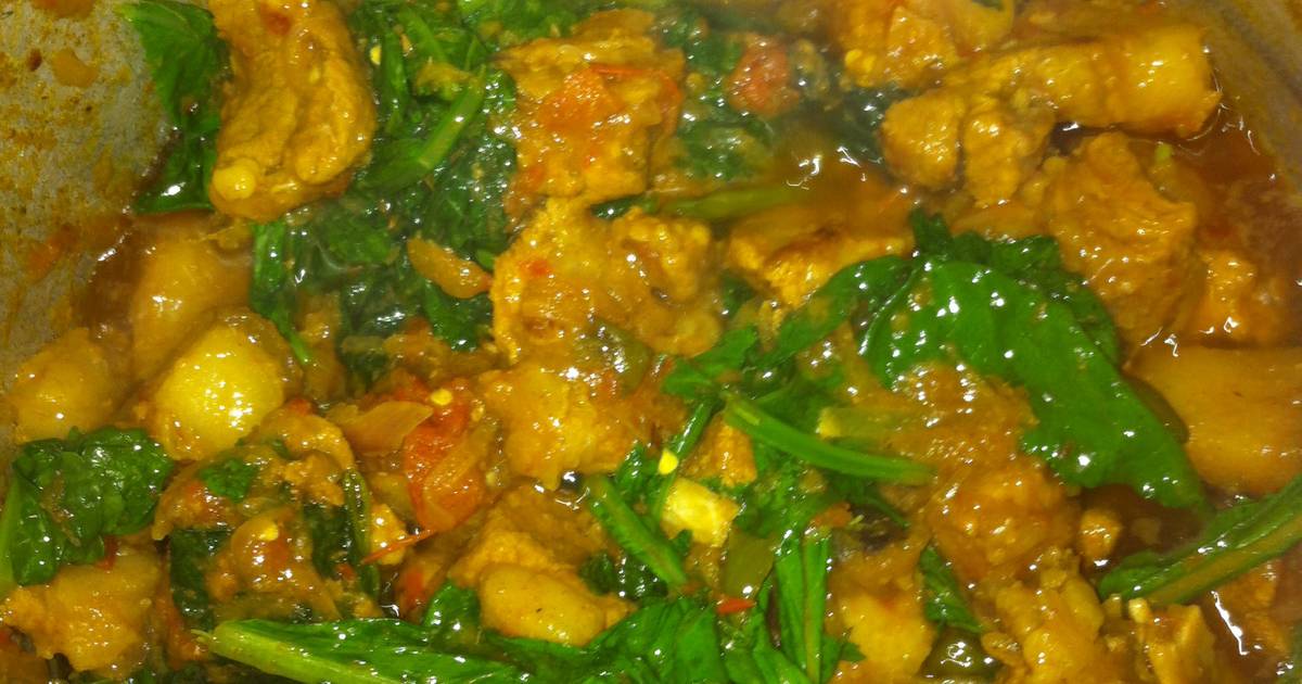 Pork with rai saag(mustard leaves) Recipe by haburoy - Cookpad