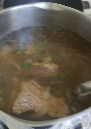 Una foto de Sopa de costilla