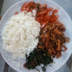 A picture of Coconut Shrimp with rice #localfoodcontest_Mombasa.
