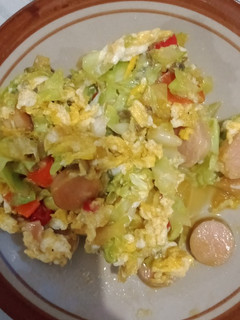 Foto resep Orak Arik Kubis Sosis
