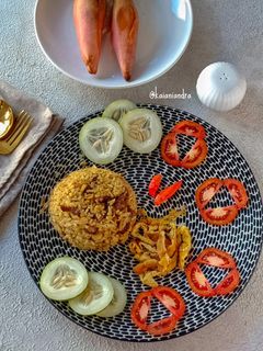 Foto resep Nasi Goreng Serundeng Kecombrang