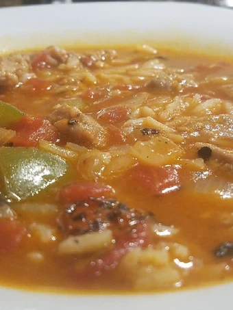 Recipe Sausage, Tomato, and Pepper Soup the Perfect So Delicious