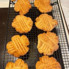 A picture of Brown Butter peanut butter cookies.