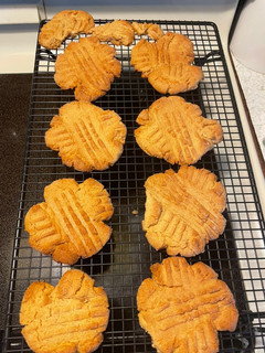 A picture of Brown Butter peanut butter cookies.