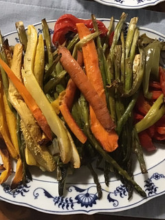 A picture of California Farm Stone Roasted Squash and Paprika Dinner Salad.