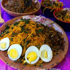 A picture of Abacha(african salad).