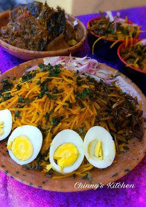 A picture of Abacha(african salad).
