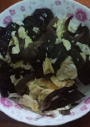 木耳炒蛋 的食譜成品照片