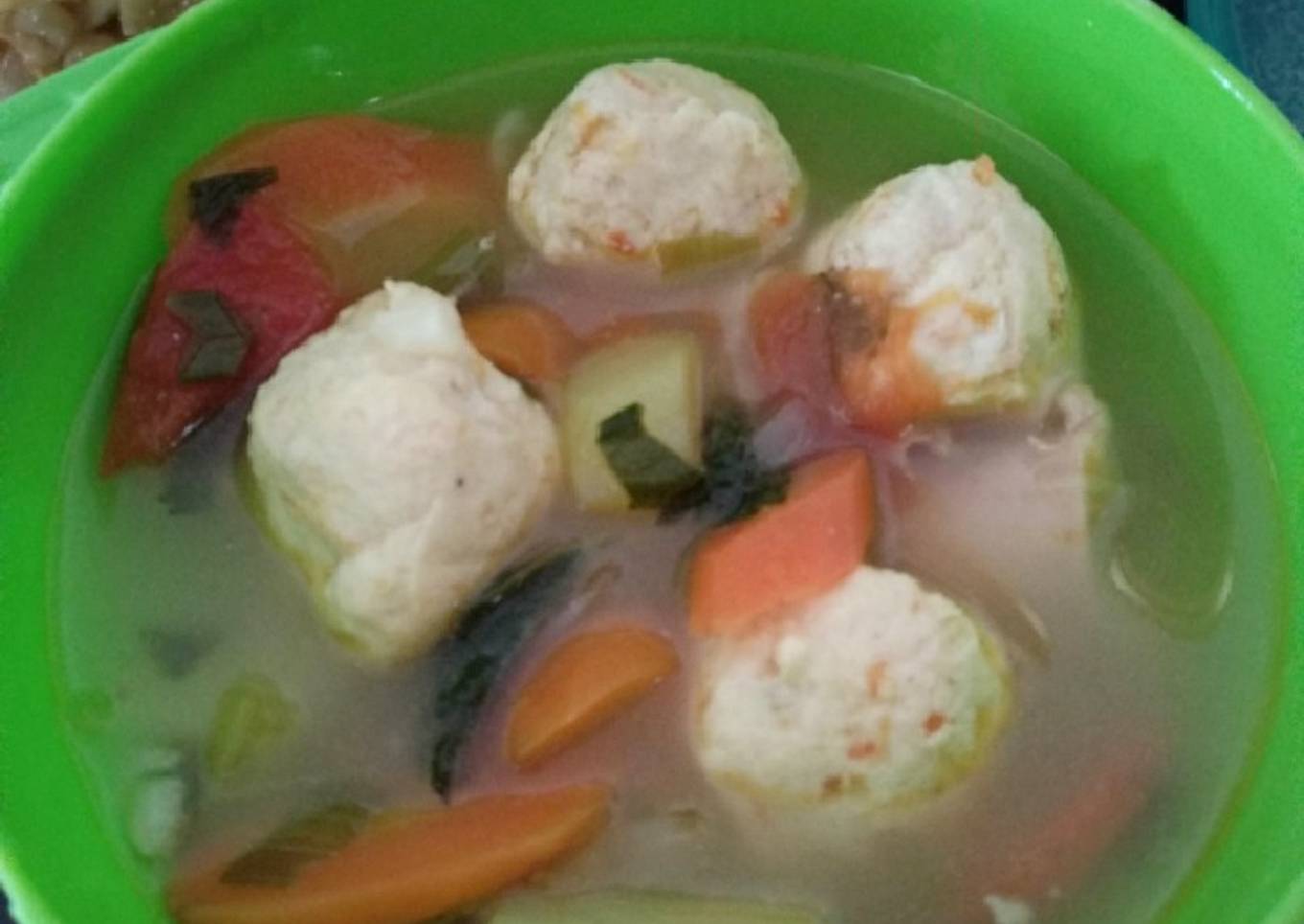 Sup bola bola ayam anak 1thn