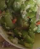 Peria tumis telur