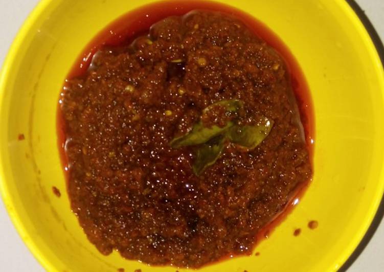 Sambal goreng terasi (asam manis) ga pake ribet