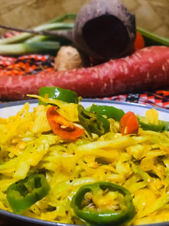 A picture of Cabbage Sambhara.
