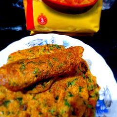A picture of Instant Oats egg Omelette.