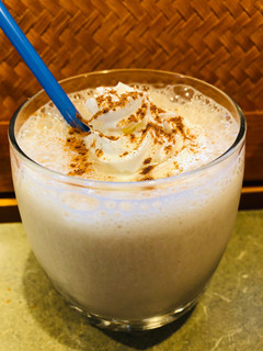 A picture of Banana 🍌 Protein Shake.