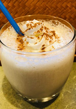 A picture of Banana 🍌 Protein Shake.