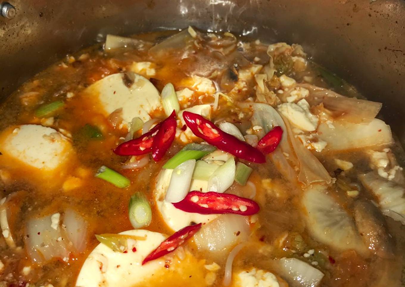 Sundubu jjigae ala dapur Indonesia