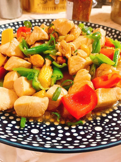 彩椒腰果炒雞丁 的食譜成品照片