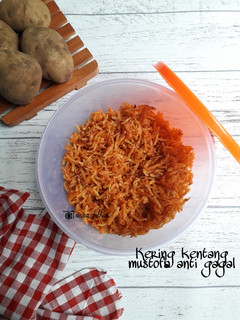 Foto resep Kering kentang mustofa anti gagal awet kriuknya
