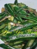 Stir-Fried Snake Gourd with Dried Fish