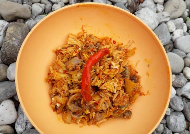 Suwir ayam sambel mercon