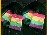 Rainbow cake steam